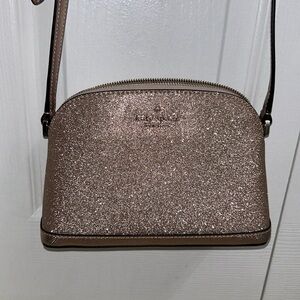 Kate Spade Rose Gold Glitter Crossbody bag
